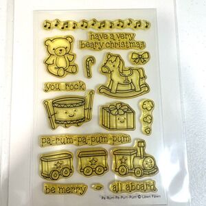 Lawn Fawn Pa Rum Pa Pum Pum Unused Retired Rare 4x6 Clear Stamps Card Making